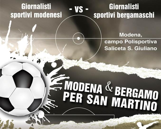 Il grande cuore dei giornalisti sportivi bergamaschi: in campo domenica a Modena per solidarietà