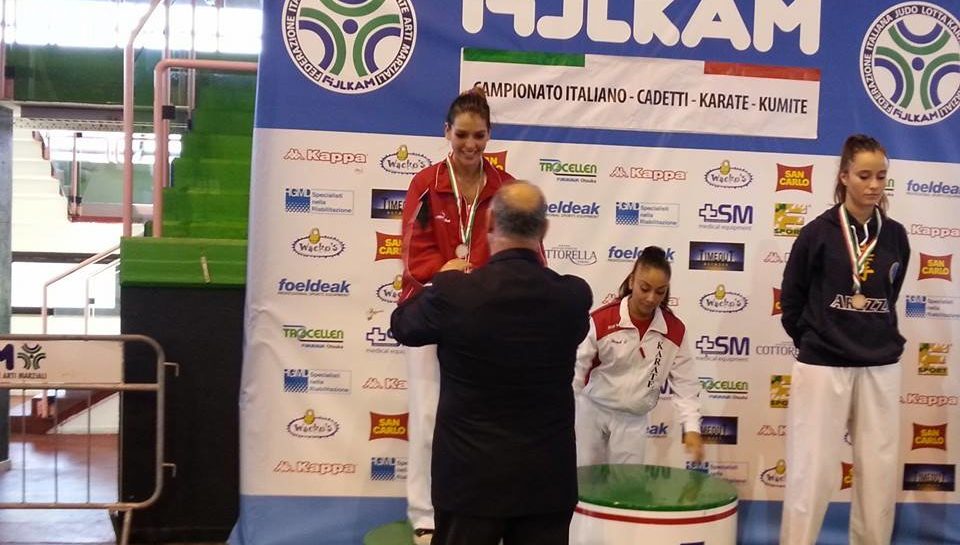 La bergamasca Dafne Guidone argento agli italiani di karate (specialità kumite)