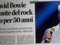 Piena solidarietà al collega dell’Eco che ha scambiato Capparoni per David Bowie. Minchiate ne facciamo tutti