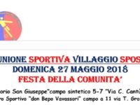 Unione Sportiva Villaggio Sposi al servizio del territorio. Il 27 maggio il “Torneo della Comunità”