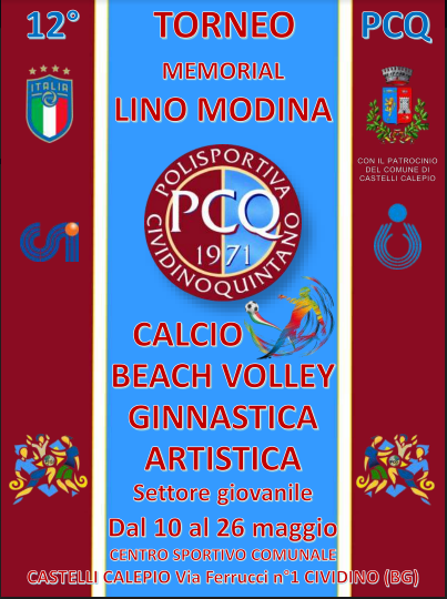 Stasera al via il 12° torneo PCQ  Memorial Lino Modina