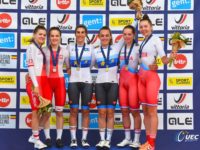 EUROPEI PISTA. Balsamo oro nella Madison, Vece due volte sul podio: argento nei 500 metri e bronzo nella velocità