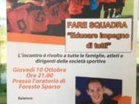 Asd Oratorio san Marco di Foresto Sparso: “Fare squadra, educare impegno di tutti”. Incontro formativo giovedì 10 ottobre