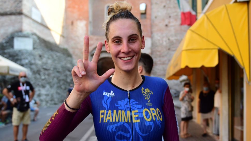 Vittoria Guazzini scalda i motori in vista degli Europei: bronzo al Campionato Italiano cronometro