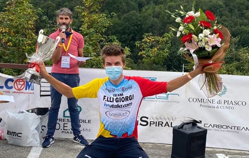 Team Giorgi, Mathias Vacek vince la Cronoscalata Brossasco-San Sisto