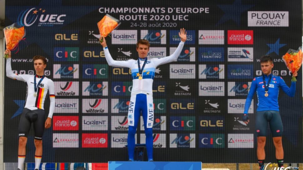 Mathias Vacek del Team Giorgi è campione europeo a cronometro tra gli Juniores. Terzo Lorenzo Milesi della Ciclistica Trevigliese