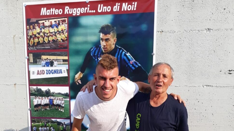 Matteo Ruggeri al Camp della Zognese saluta il primo allenatore Bonacina. Ospiti anche il maestro Bonifaccio e Foscarini