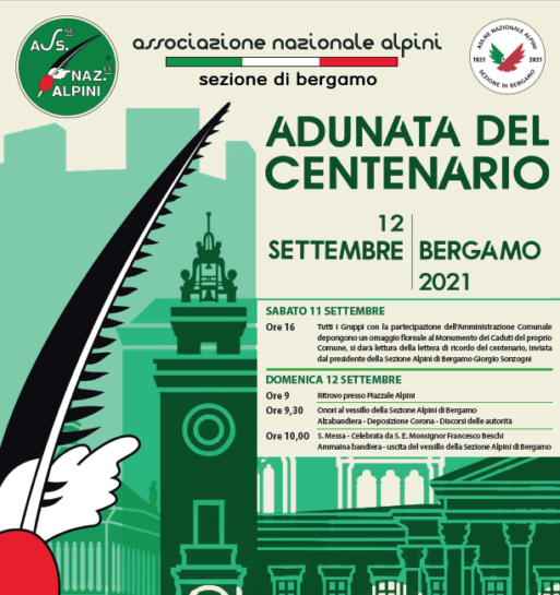 Alpini, domenica 12 settembre l’Adunata del Centenario