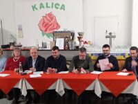 Diego Valentin organizzatore del primo torneo di calcio a favore di Kalica, pizzeria solidale, dove si è tenuta la presentazione