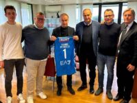 Blu Basket Treviglio in visita a Roma dal presidente Petrucci. Il presidente Mascio: “Il progetto del nuovo palasport è stato accolto con grande entusiasmo”