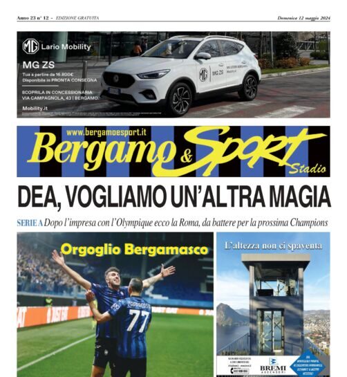 Atalanta-Roma leggi qui gratuitamente il Bergamo & Sport stadio