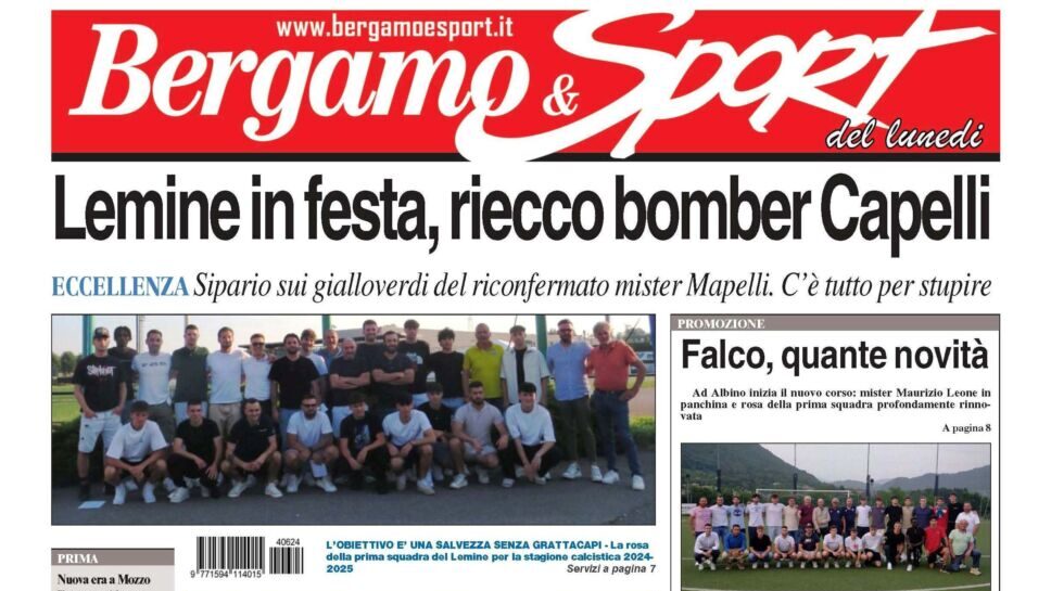 Nel calcio bergamasco è già tempo di presentazioni: ecco Lemine, Falco Albino, Mozzo e Berbenno