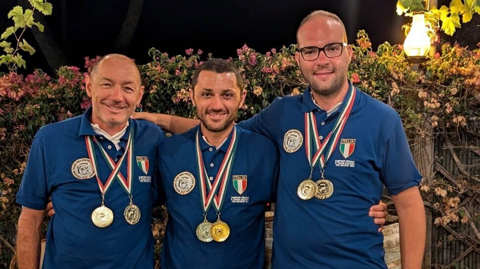 Il bergamasco Nicola Bertocchi nella squadra vincente del Tricolore di Traina d’Altura