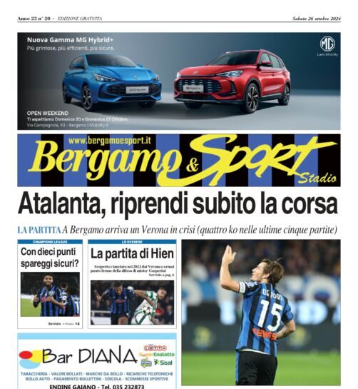 Atalanta Verona leggi qui gratuitamente il Bergamo & Sport stadio