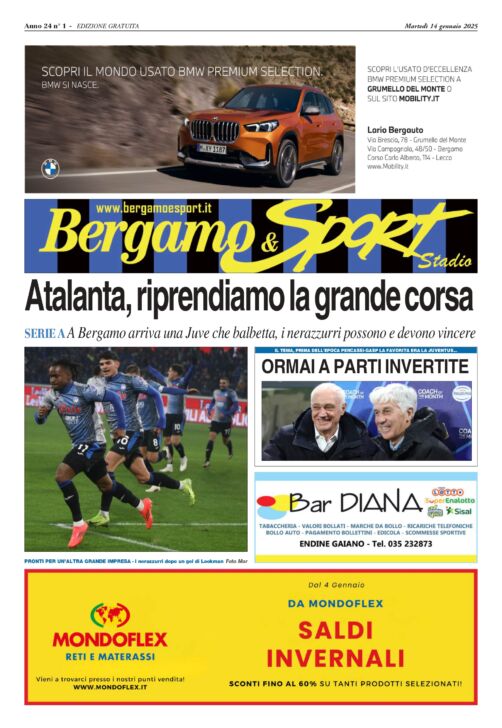 Atalanta – Juventus, leggi qui gli approfondimenti del Bergamo & Sport stadio